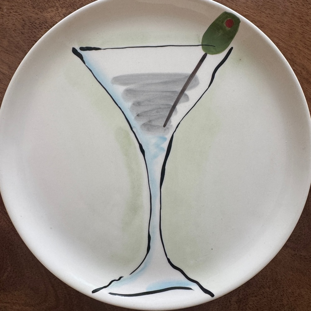 World Market Martini snack/ appetizer Plate